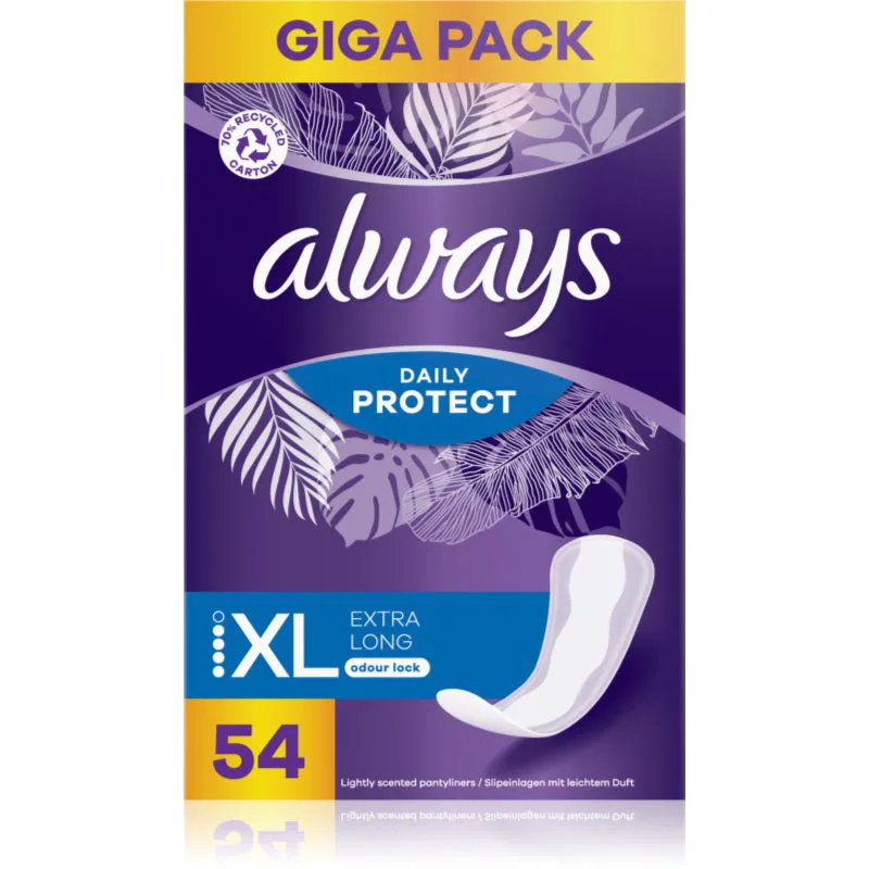 Always Daily Protect Extra Long σερβιετάκια με άρωμα 54 τμχ