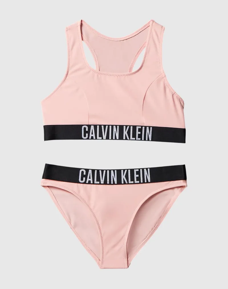 CALVIN KLEIN JEANS BRALETTE BIKINI SET KY0KY00091-TFL LightPink