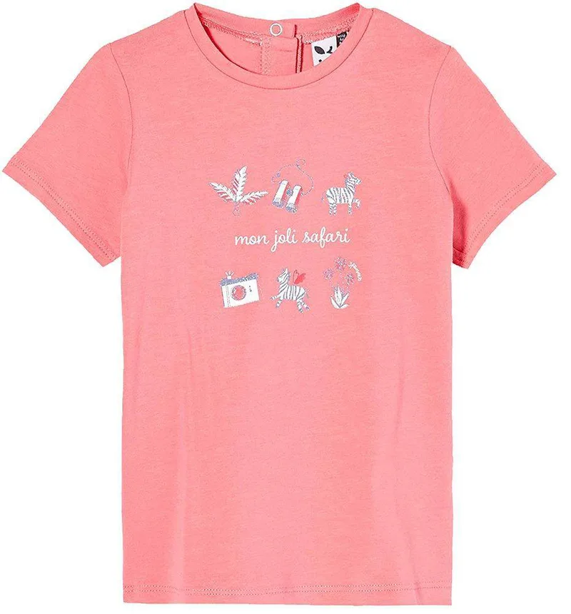 T-SHIRT 3 POMMES 3Q10002 ΚΟΡΑΛΙ (6 ΜΗΝΩΝ)-(74CM)