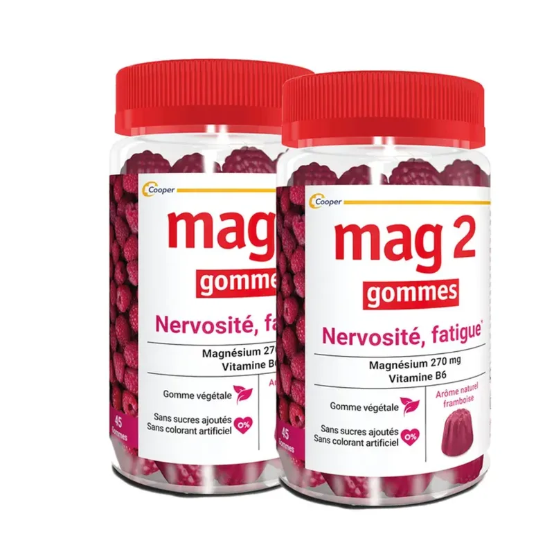 Mag 2 Magnesium + Vitamin B6 Raspberry 2x45 sweets