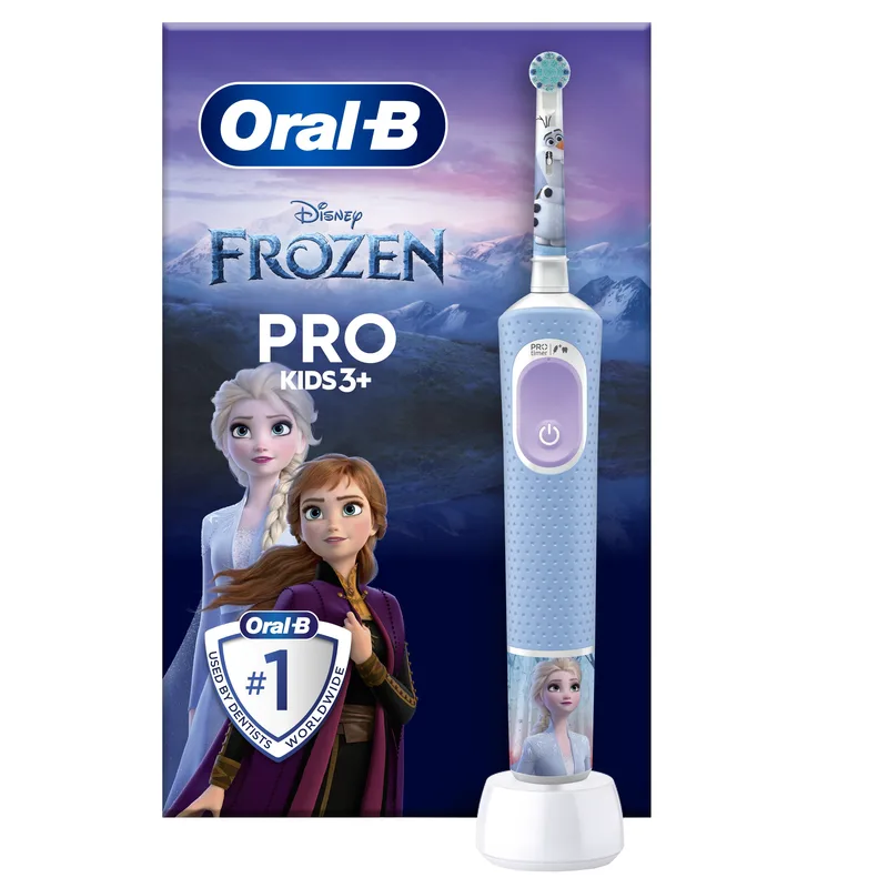 Oral-B Pro Kids Frozen Electric Toothbrush Παιδική Ηλεκτρική Οδοντόβουρτσα για πολύ Απαλό Καθαρισμό 3+ Years 1 Τεμάχιο