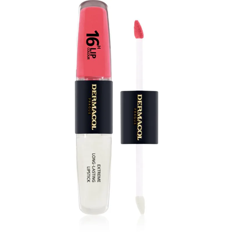 Dermacol 16H Lip Colour μακράς διαρκείας κραγιόν και λιπ γκλος απόχρωση 26 2x4 ml