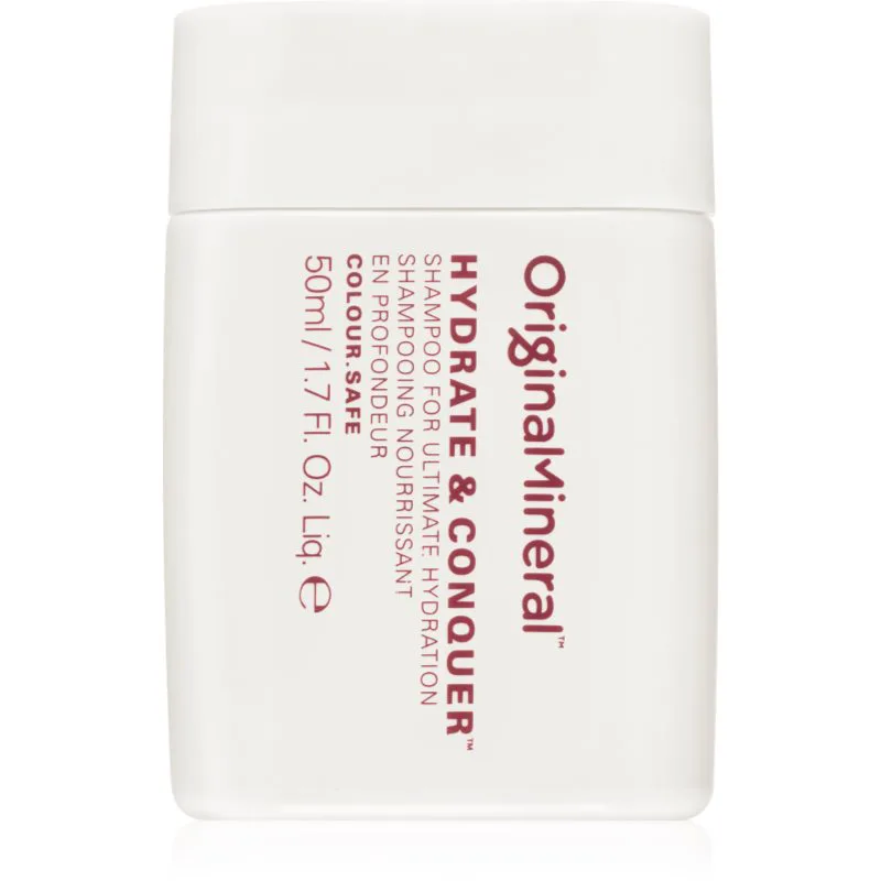 Original & Mineral Hydrate & Conquer ενυδατικό σαμπουάν για ξηρά,κατεσραμμένα και χημικά επεξεργαζμένα μαλλιά 50 ml