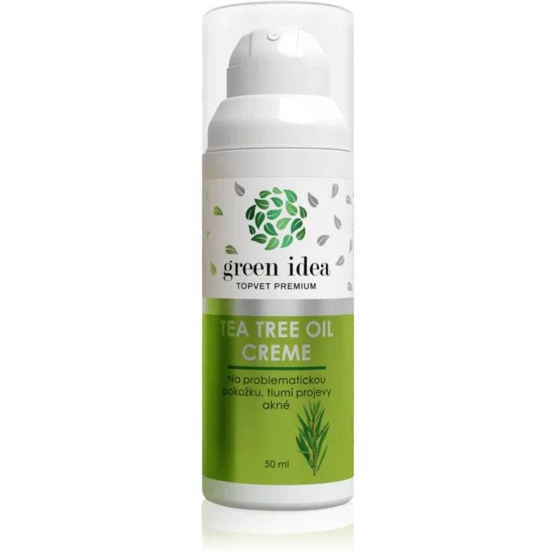 Green Idea Tea Tree Oil Creme αναγεννητική κρέμα ημέρας για προβληματική επιδερμίδα, ακμή 50 ml