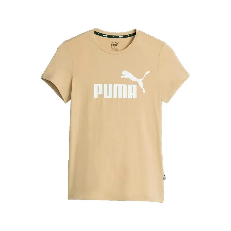 T-shirt με κοντά μανίκια Puma T-shirt Essentials Μπεζ