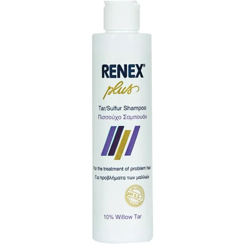 Froika Renex Plus Tar/Sulfur Anti Dandruff Shampoo Αντιπιτυριδικό Πισσούχο Σαμπουάν με Οργανικό Θείο Ενάντια Σμηγματόρροιας & Κνησμού 200ml