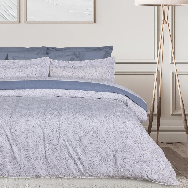 Das home κουβερλι king prestige 1693 blue, grey 230χ250