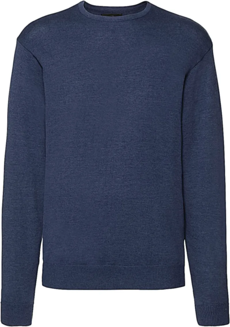 Ανδρικο Πουλοβερ Crew Neck Knitted Russell Europe R-717M-0 Denim Marl