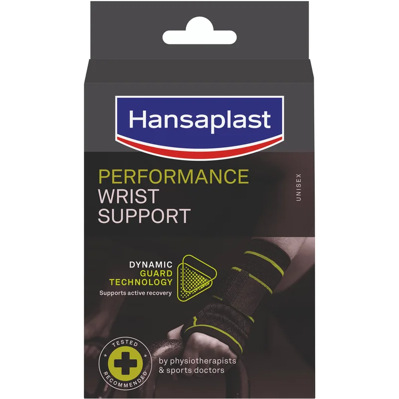 Hansaplast Performance Wrist Support Περικάρπιο Υψηλής Στήριξης που Διευκολύνει την Ταχύτερη Αποκατάσταση 1 Τεμάχιο - S/M