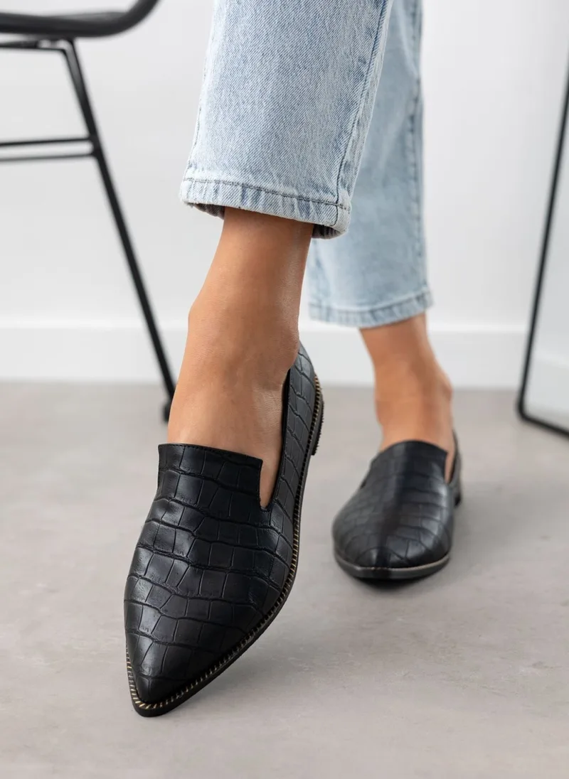 TFP Comfort Loafers - 20 (κροκό) - Black