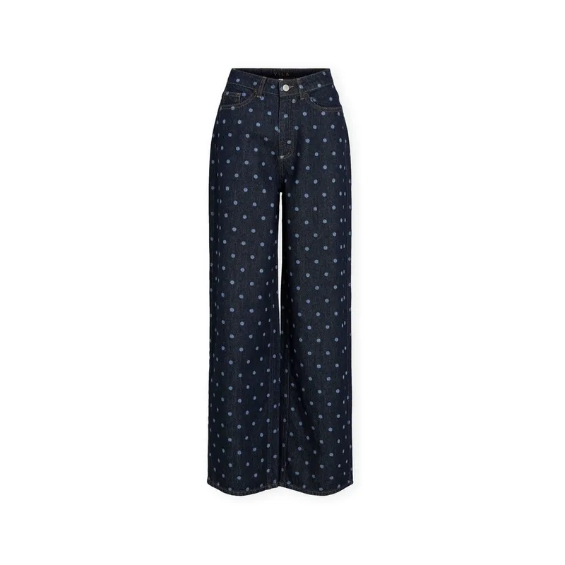 Tζιν σε ίσια γραμή Vila Freya Pal Jeans - Dark Blue Denim