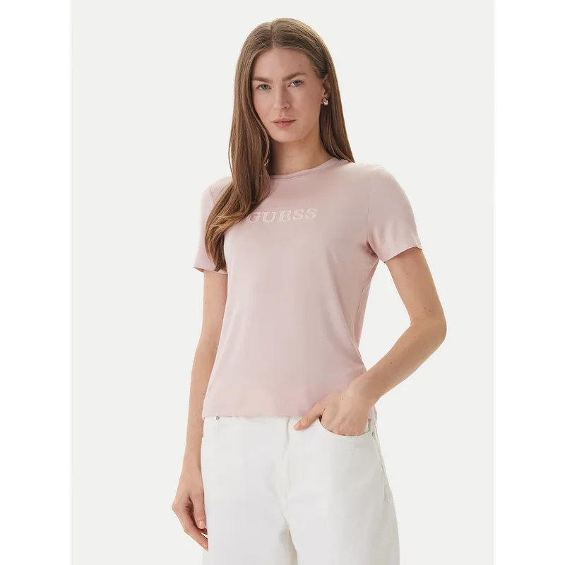 Guess T-Shirt O6GI00 KBF92 Ροζ Regular Fit