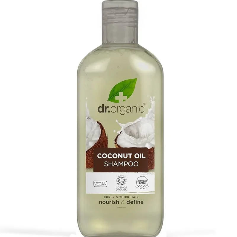 Dr Organic Coconut Oil Shampoo Σαμπουάν με Βιολογικό Έλαιο Καρύδας που Ενυδατώνει & Αναζωογονεί τα Σγουρά & Πυκνά Μαλλιά 265ml