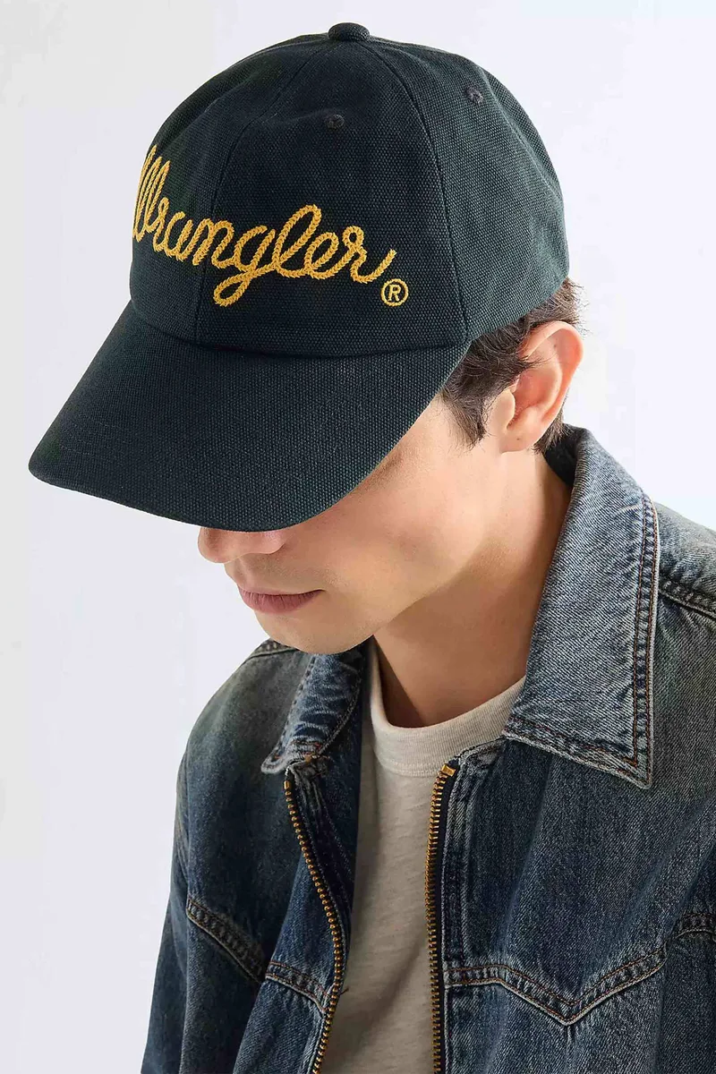 Wrangler® ανδρικό καπέλο jockey με rope logo - 112378794 Μπλε Σκούρο