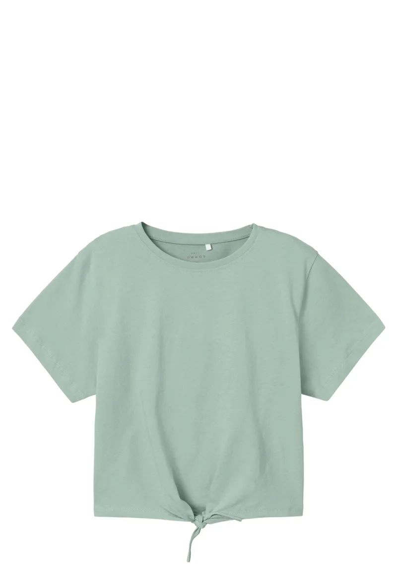 Μπλούζα Κοντομάνικη Name It Nkfvaya 13230078-Silt Green Κορίτσι
