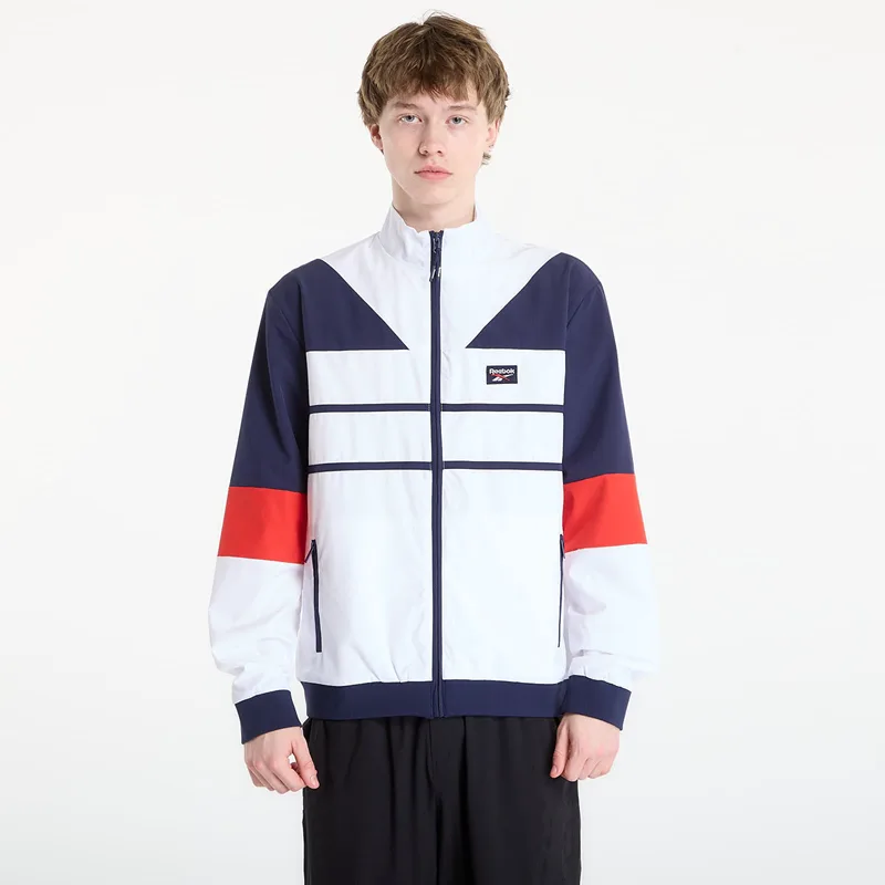 Μπουφάν Reebok Heritage Logo Track Top White/ Navy/ Red M