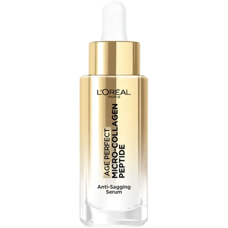 L'Oreal Paris Age Perfect Micro-Collagen Anti-Sagging Firming Serum Συσφιγκτικός Ορός Προσώπου με Πεπτίδια Μικρο-Κολλαγόνου & Νιασιναμίδη 30ml