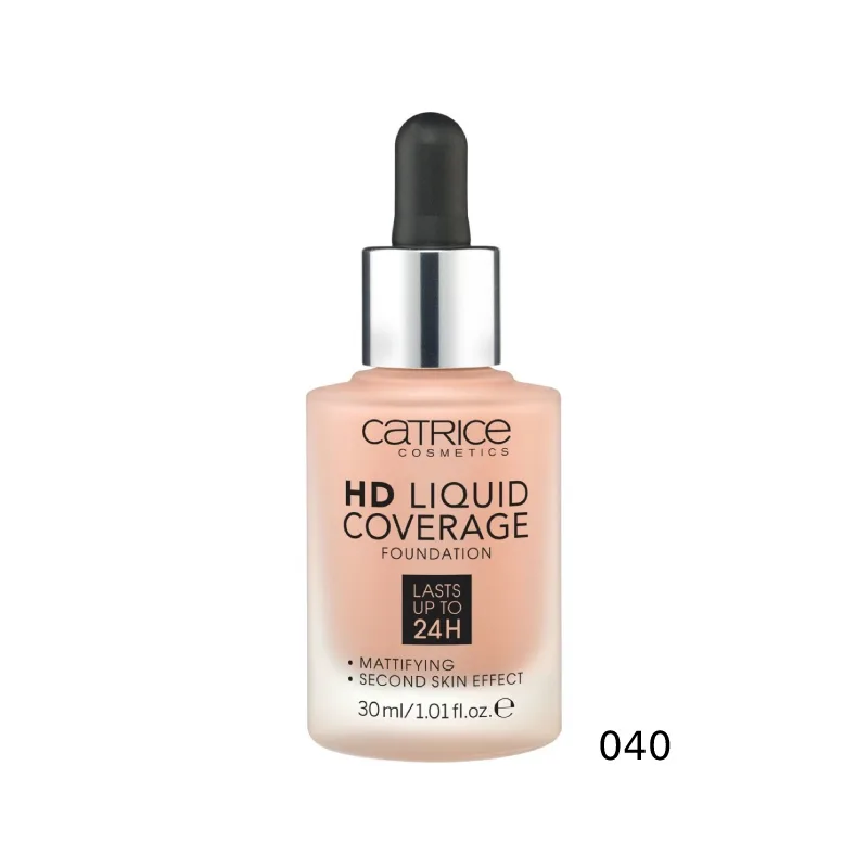 Catrice HD Liquid Coverage Foundation 040 Warm Μπεζ