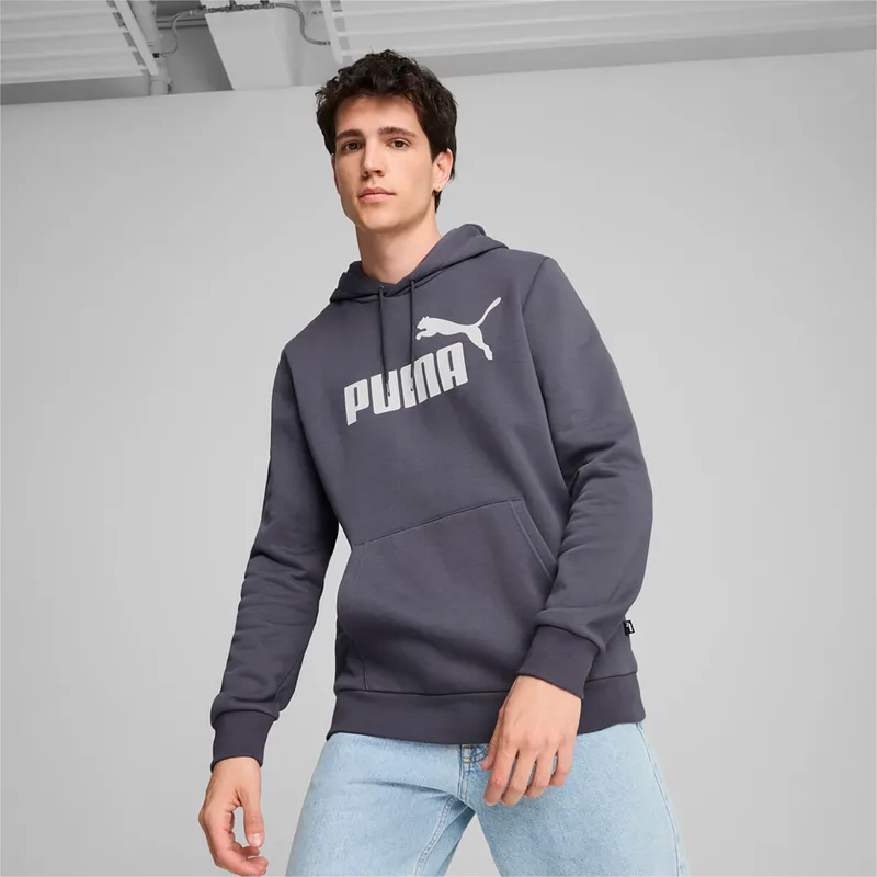 PUMA ESSENTIALS BIG LOGO HOODIE ΓΚΡΙ