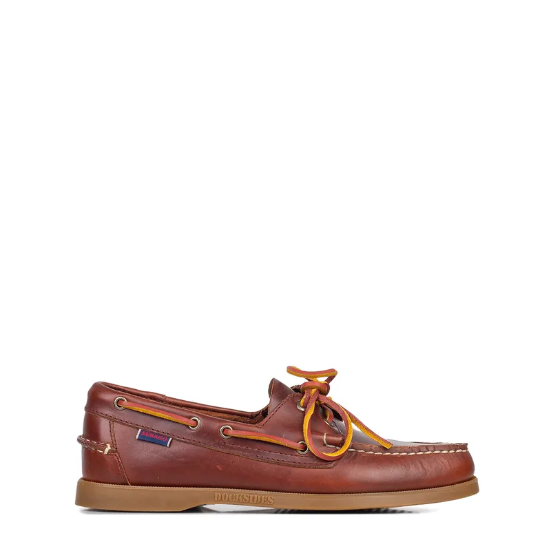 Boat ανδρικά Sebago Καφέ-Μελί L70000G0-A20R Docksides Portland Waxed 262