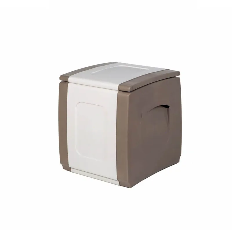 Μπαούλο Πλαστικό Μ50xΠ54xΥ57εκ Compact Μπεζ-Ζαχαρί, HOMEPLAST