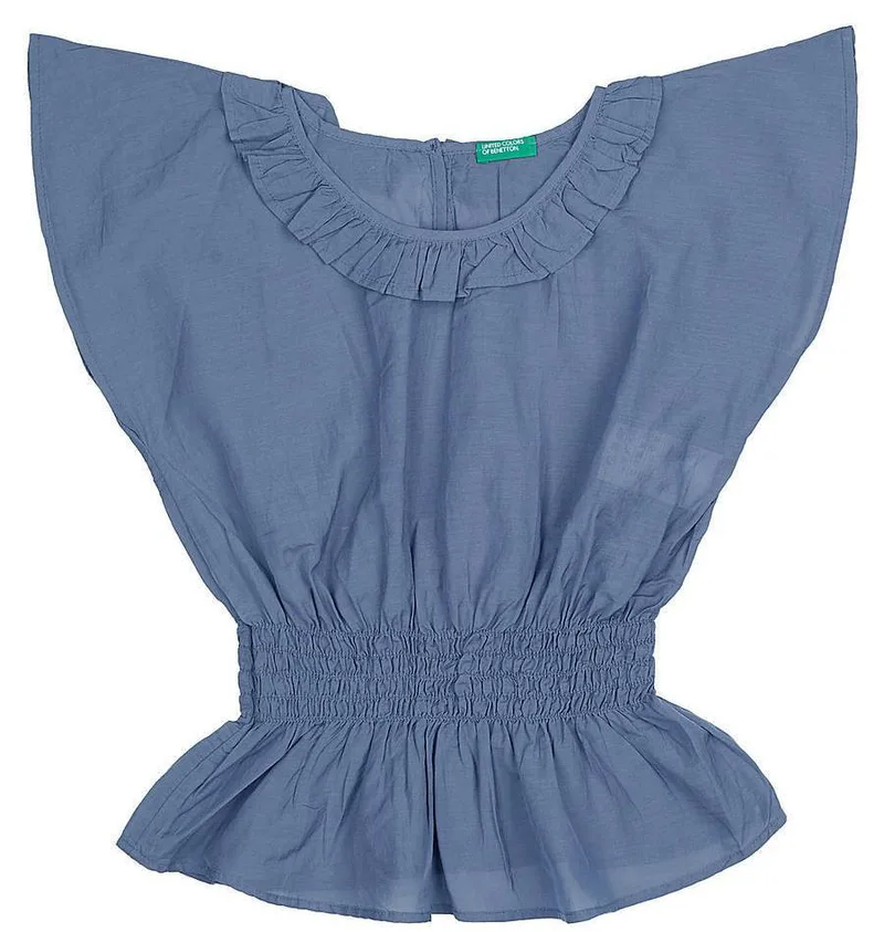 TOP BENETTON DU ΓΚΡΙ/ΜΠΛΕ (140 CM)-(8-9 ΕΤΩΝ)
