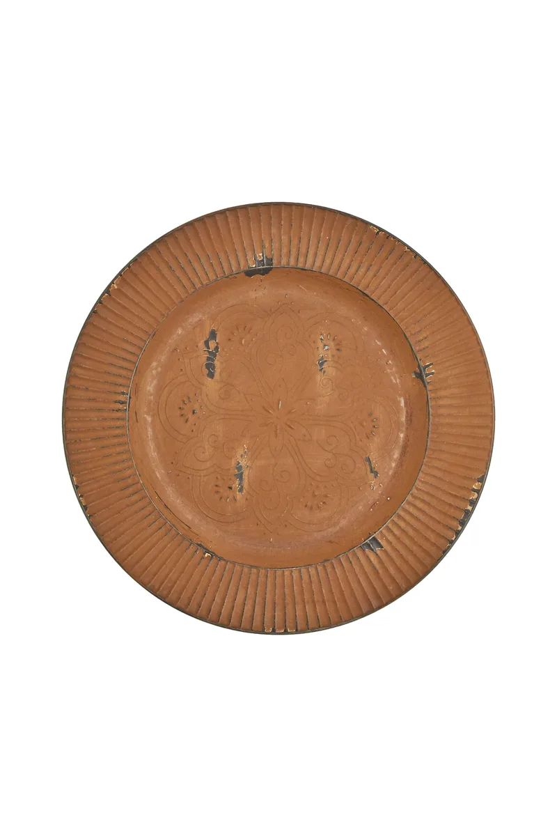 Coincasa σουπλά πλαστικό φαγητού με εφέ αντίκας 33 cm - 007446024 Χρυσό