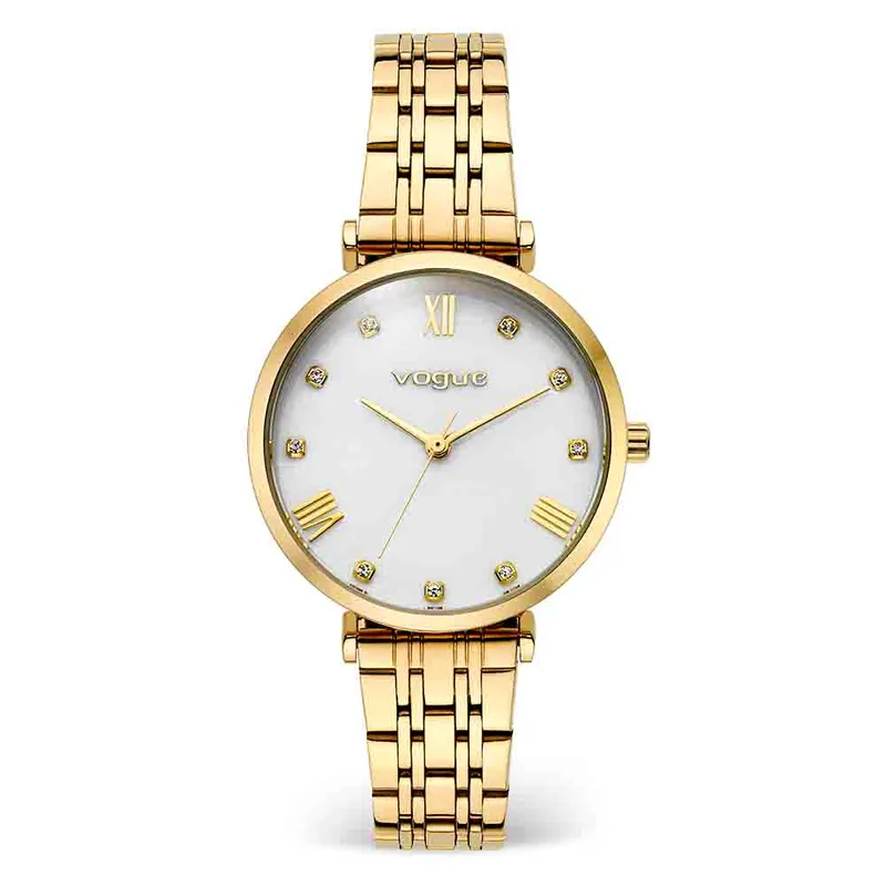 Ρολόι Γυναικείο Yellow Stainless Steel Vogue 2020616341