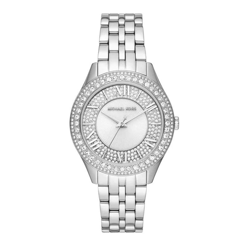 Michael KORS Harlowe Crystals Silver Stainless Steel Bracelet MK4708