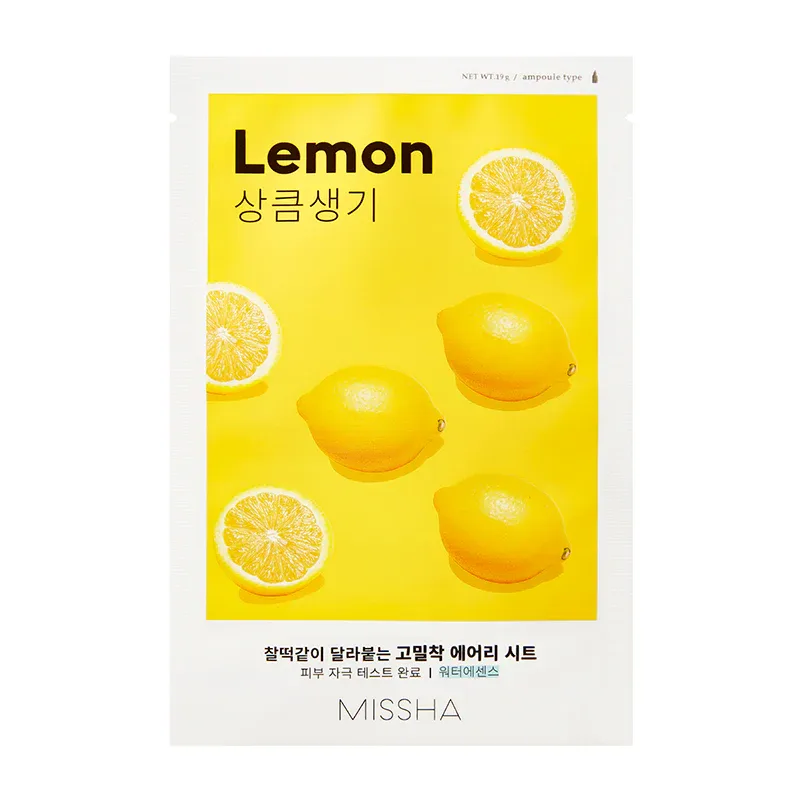 Airy Fit Sheet Mask - Lemon - Μάσκα με λεμόνι για ομοιόμορφο τόνο