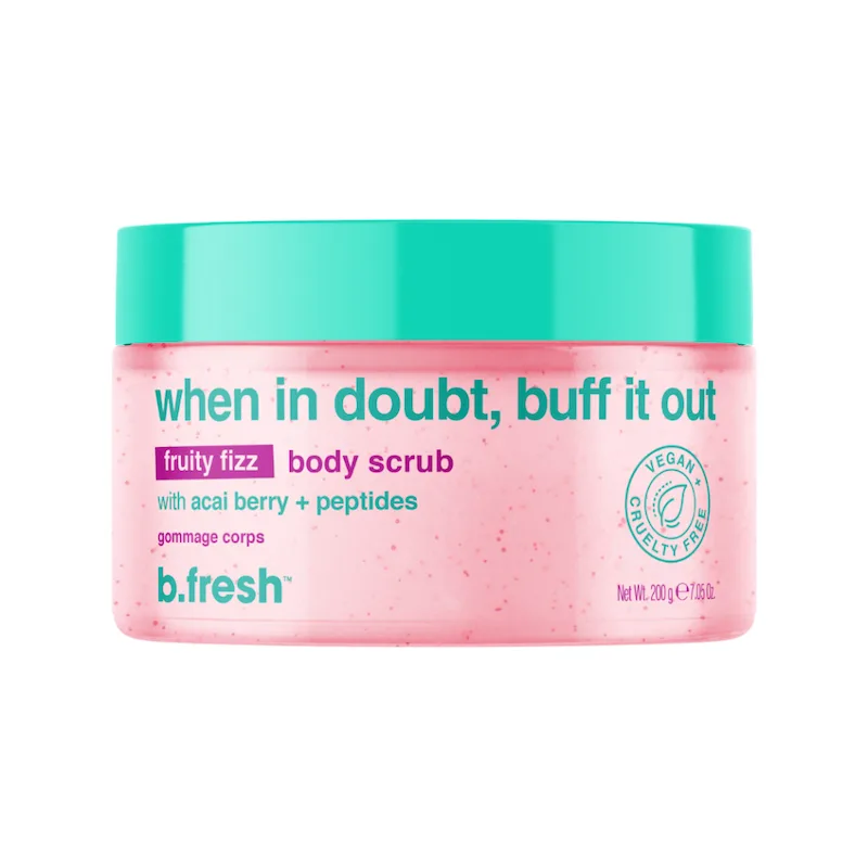 When in Doubt Buff it Out Fruity Fizz Body Scrub 200g