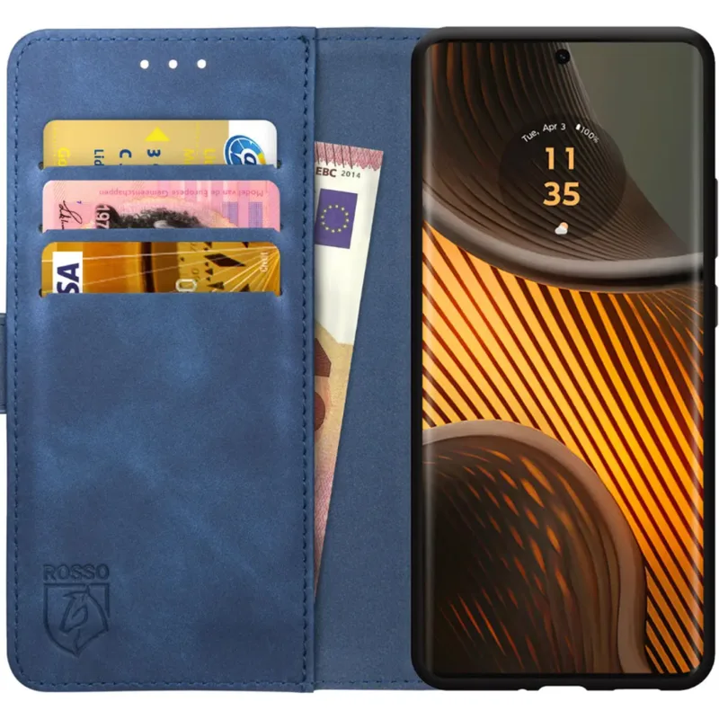 Θήκη Motorola Edge 50 Ultra Κόκκινο Element PU Πορτοφόλι - Blue (8719246472329)