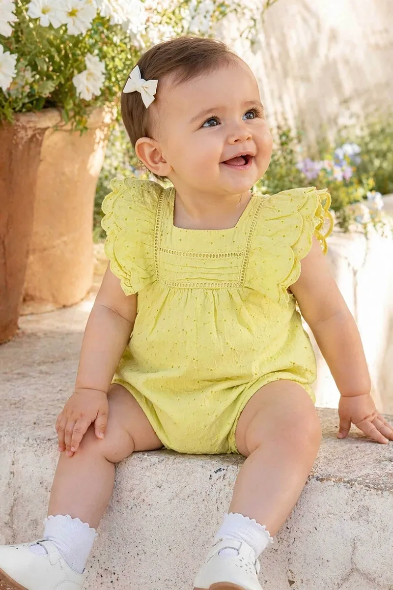 DPAM βρεφική σαλοπέτα για κορίτσια "Yellow Summer" - 376473 Κίτρινο
