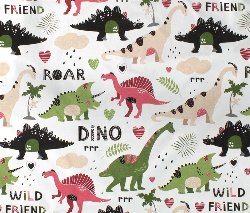 Πάνα Χασές Bebe Βαμβακερή 80x80εκ. Dinosaur 518 Dimcol (Ύφασμα: Βαμβάκι 100%) - DimCol - 31111328028