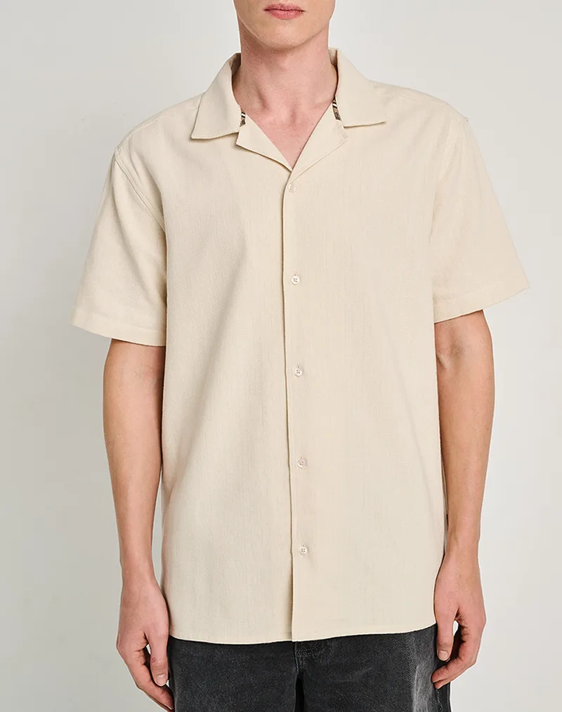 STAFF Ocean Man Shirt Short Sleeve 100%Co 61-201.055-Ν0024 OffWhite