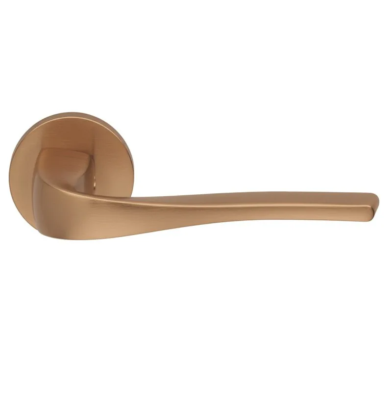 Πόμολα Πόρτας ILAVIO χειρολαβές με ροζέτα 2551 Copper Aged (Τεμάχιο (αριστερό εξώπορτας))