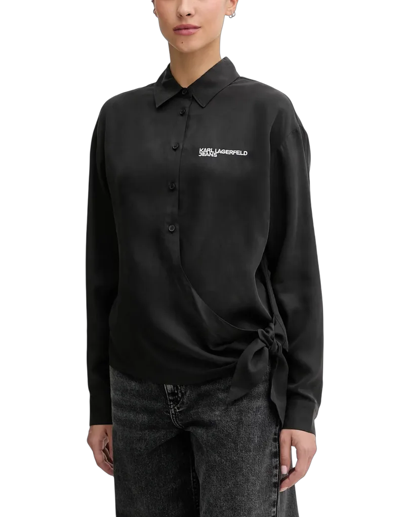 Γυναικείο Πουκάμισο Μαύρο Karl Lagerfeld Jeans B1W11026-999 BLACK
