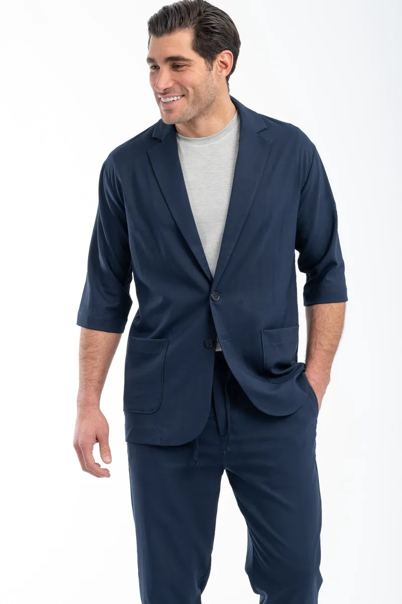 Ανδρικό Πουκάμισο Overshirt Vittorio 300-23-SANTO Blue