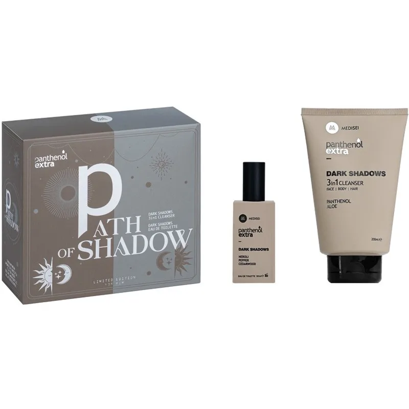 Panthenol Extra Promo Dark Shadows Eau De Toilette 50ml & 3in1 Cleanser 200ml