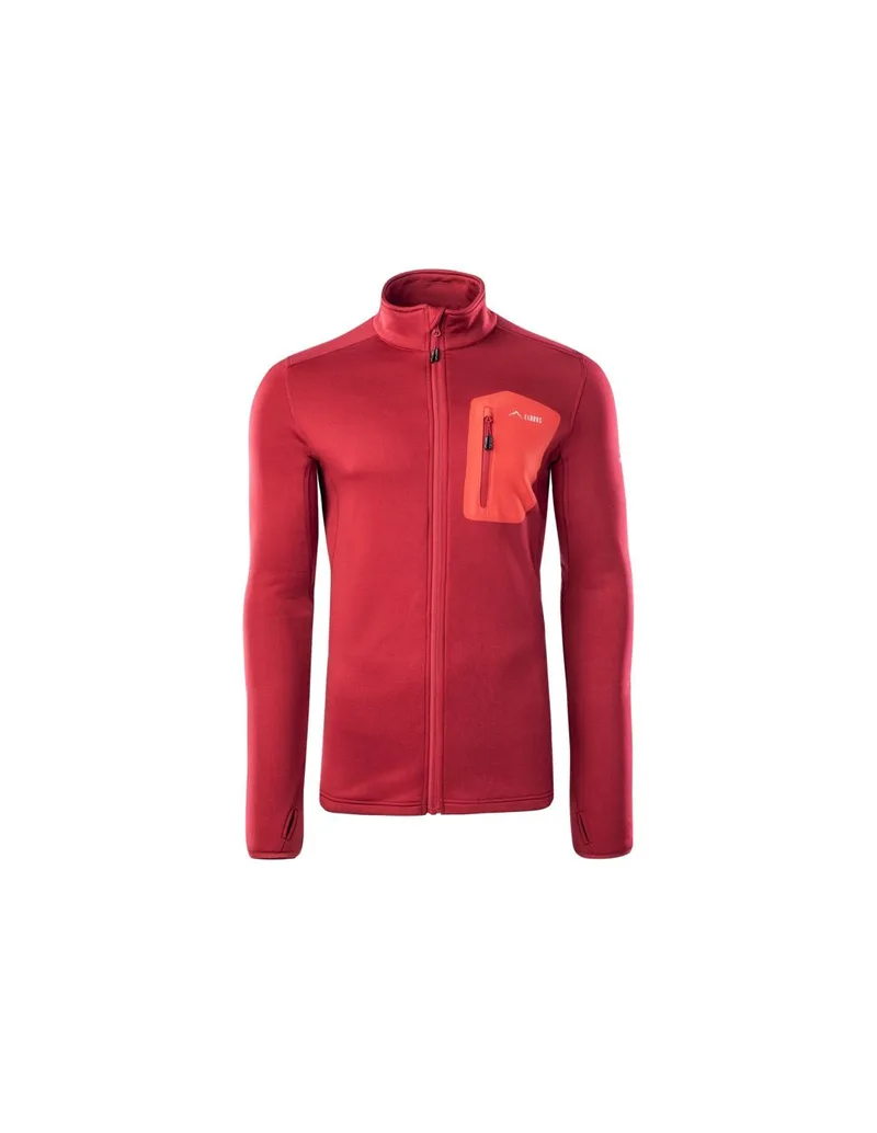 Elbrus Emino Polartec Ανδρική Ζακέτα Fleece με Φερμουάρ Κόκκινη 92800353906