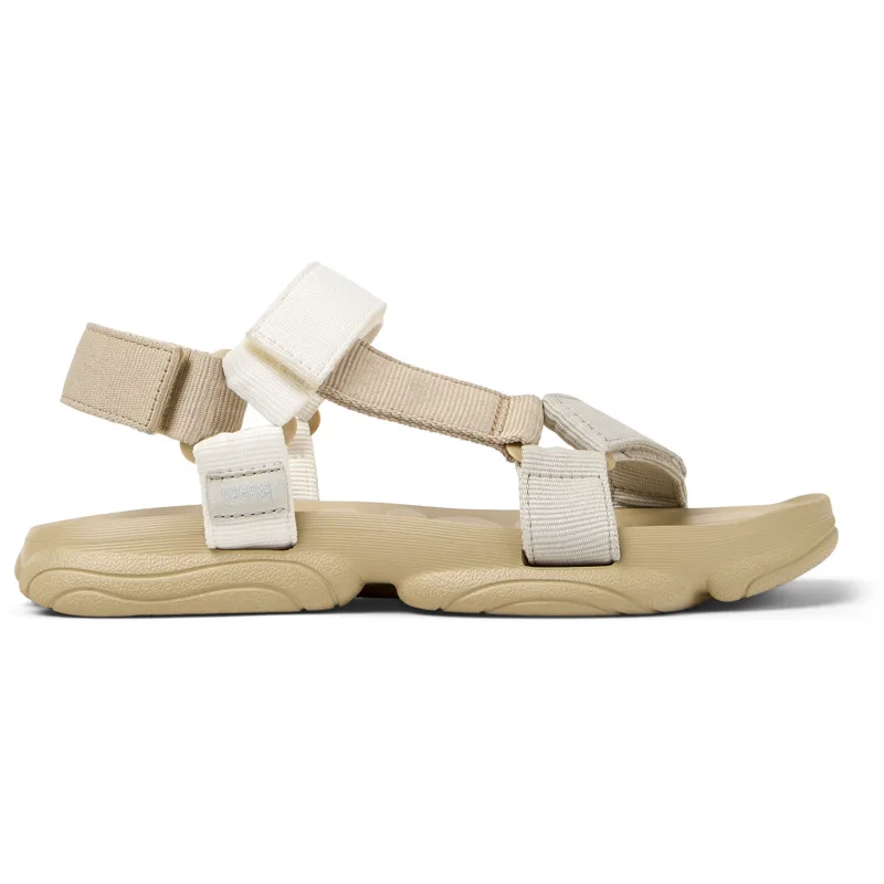 CAMPER Karst Sandal - Πέδιλα Για Ανδρικα - Μπεζ,Λευκό,Γκρι, Μέγεθος 41, Cotton fabric
