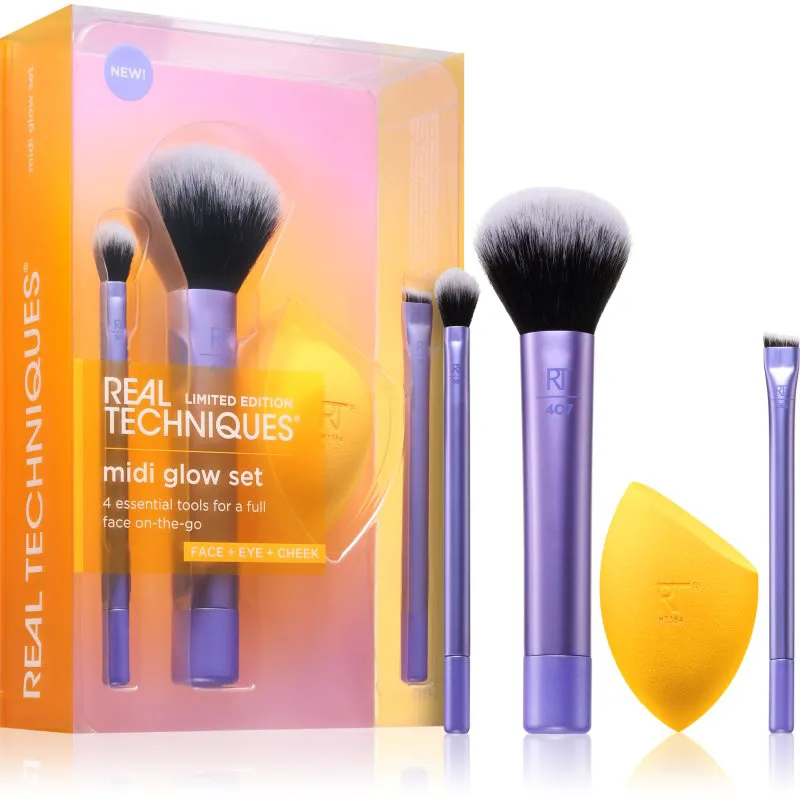 Real Techniques Midi Glow Set σετ με πινέλα