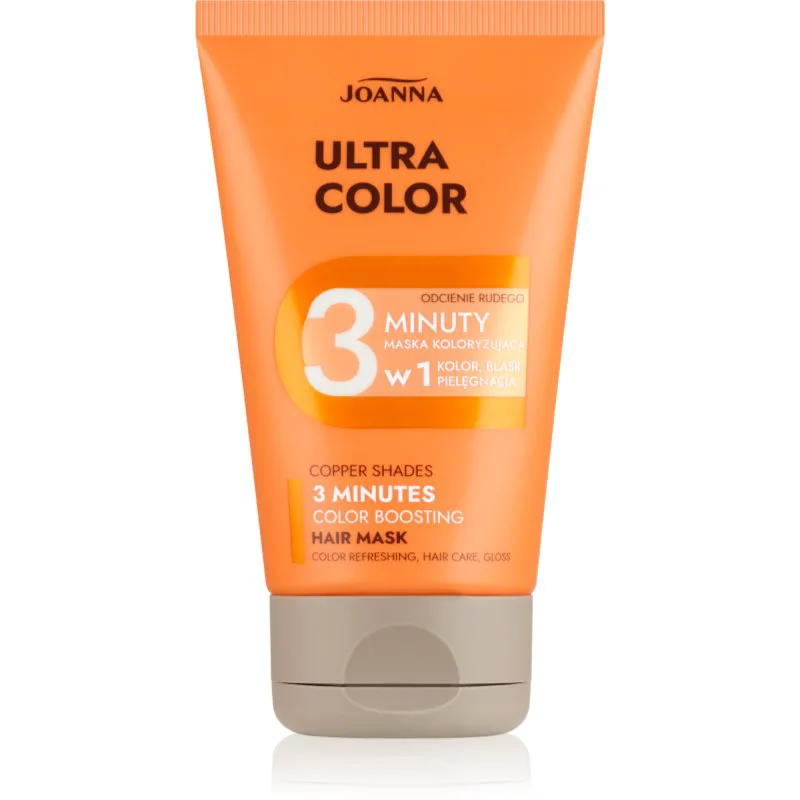 Joanna Ultra Color Cooper Shades 3 Minutes μάσκα μαλλιών για κόκκινες απόχρωσεις μαλλιών 100 γρ