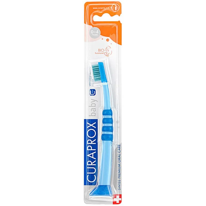 Curaprox Baby CK 4260 Ultra Soft Πολύ Μαλακή Παιδική Οδοντόβουρτσα 1 Τεμάχιο - Γαλάζιο / Πράσινο