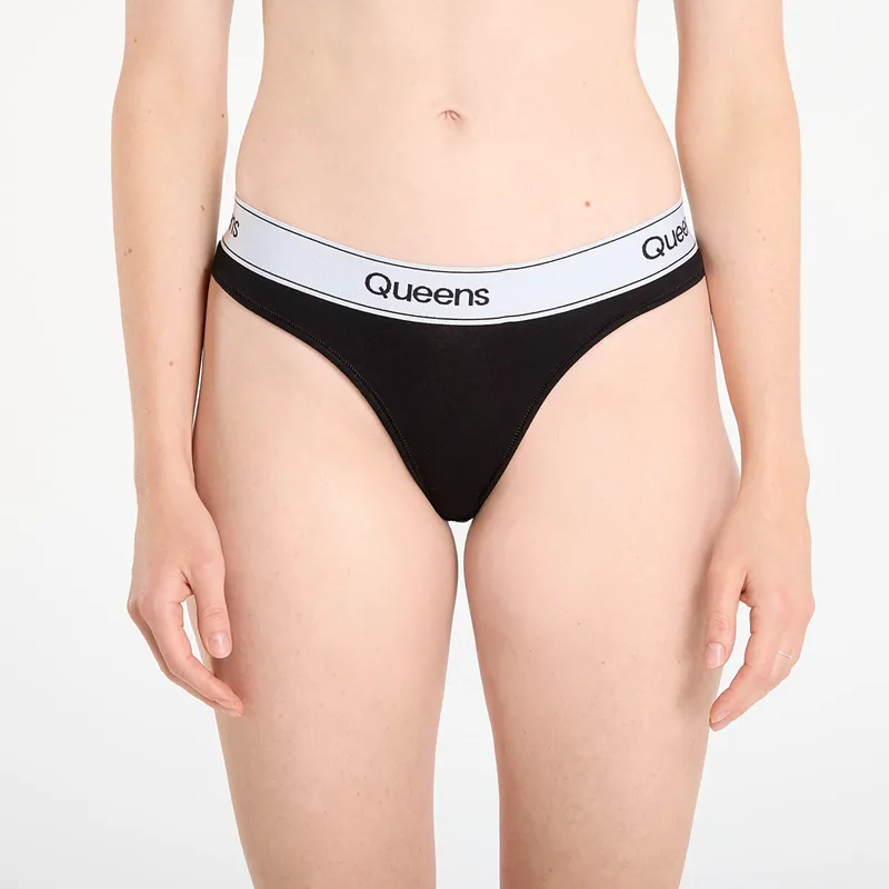 Εσώρουχα Queens Womens Panties 3-Pack Black L