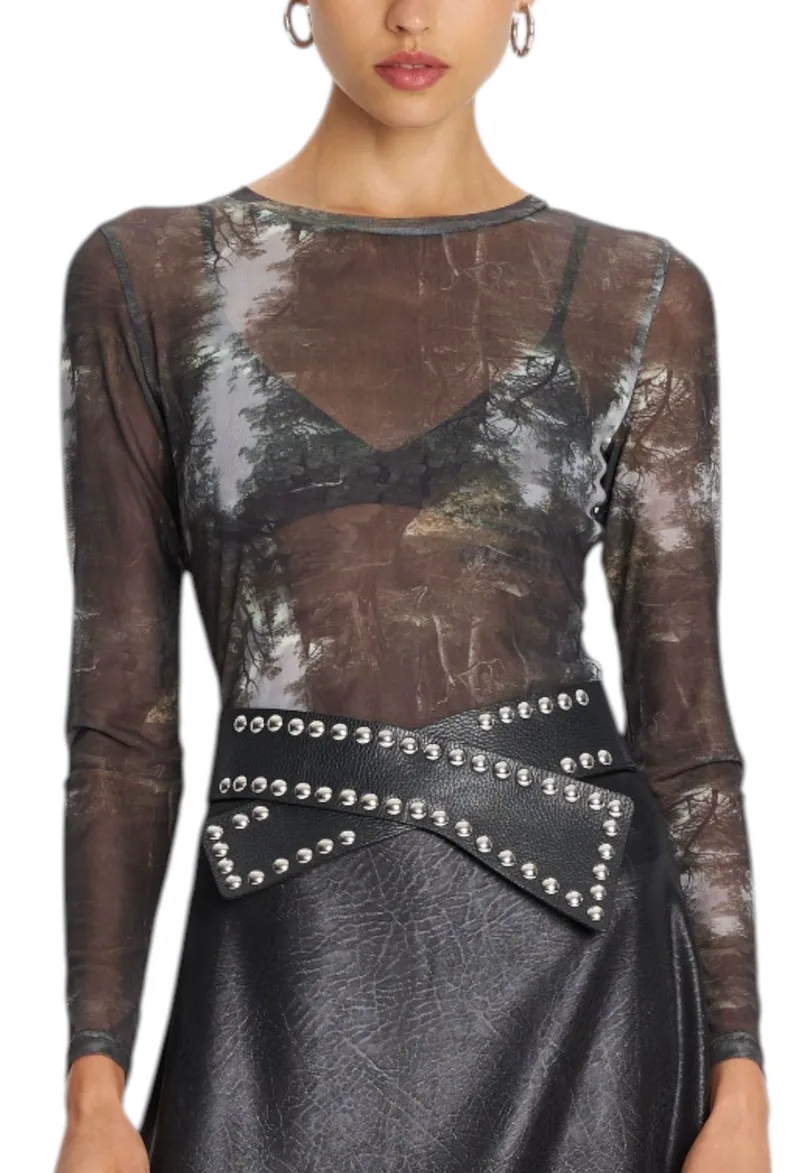 Top Ale Κορμάκι Εμπριμέ See-Through 8921632-MULTICOLOR Γυναικείο