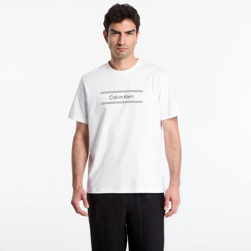 T-shirt Calvin Klein Ss 20S Eu Spw Standard Graphic Tee Bright White XL