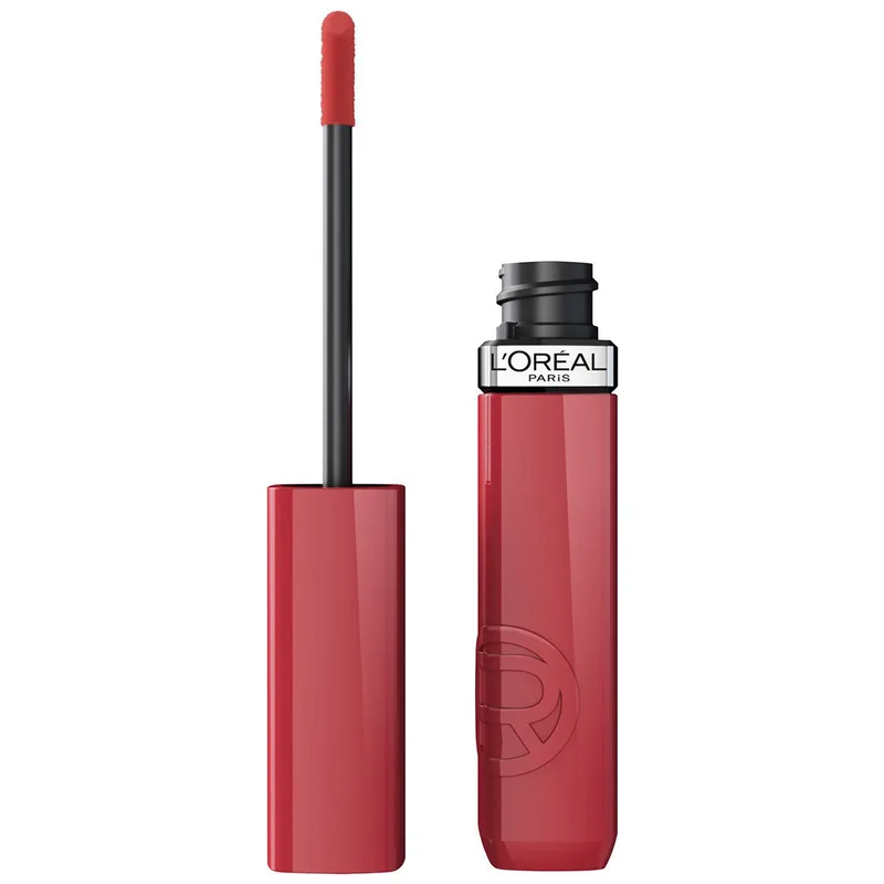 L'Oreal Paris Infaillible Laque Resitance Liquid Lipstick Υγρό Λαμπερό Κραγιόν για Έντονο Χρώμα Μακράς Διάρκειας 4.3ml - 220 Paris Sunset