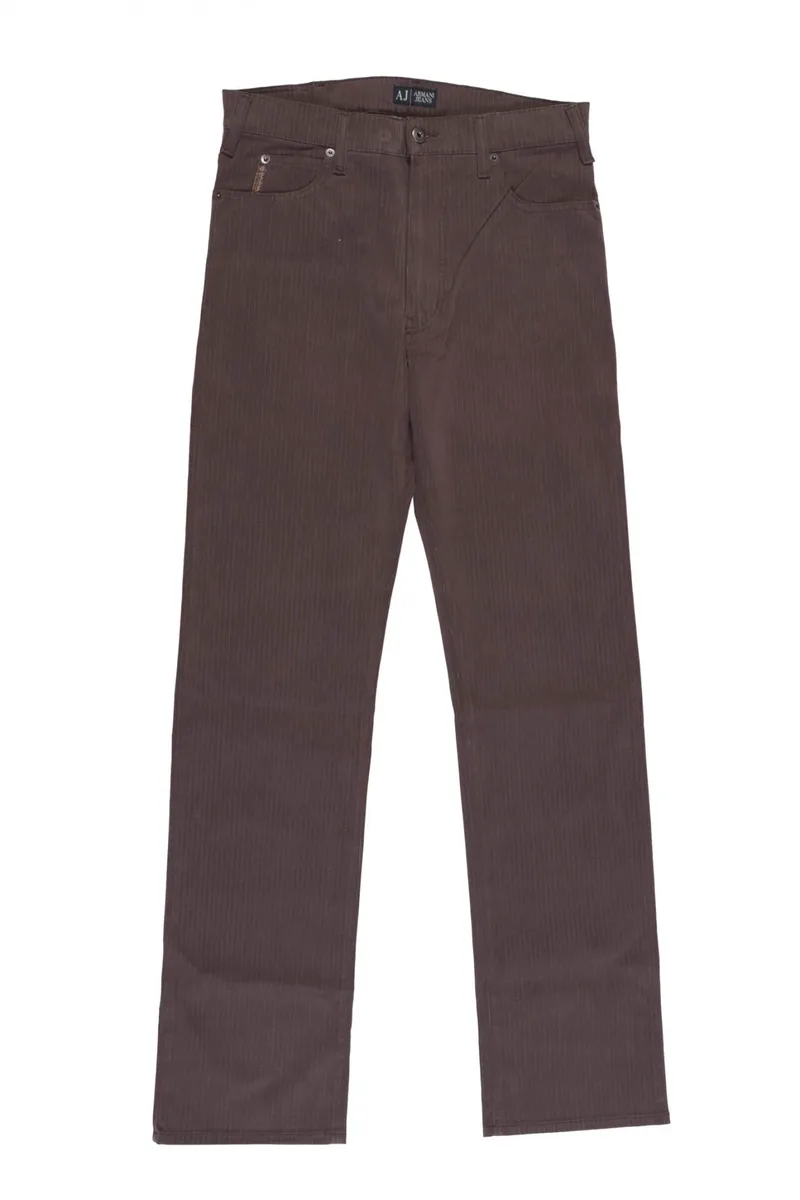 ARMANI JEANS ΠΑΝΤΕΛΟΝΙ J31 CLASSIC WAIST REGULAR STRAIGHT LEG ΡΙΓΕ ΚΑΦΕ