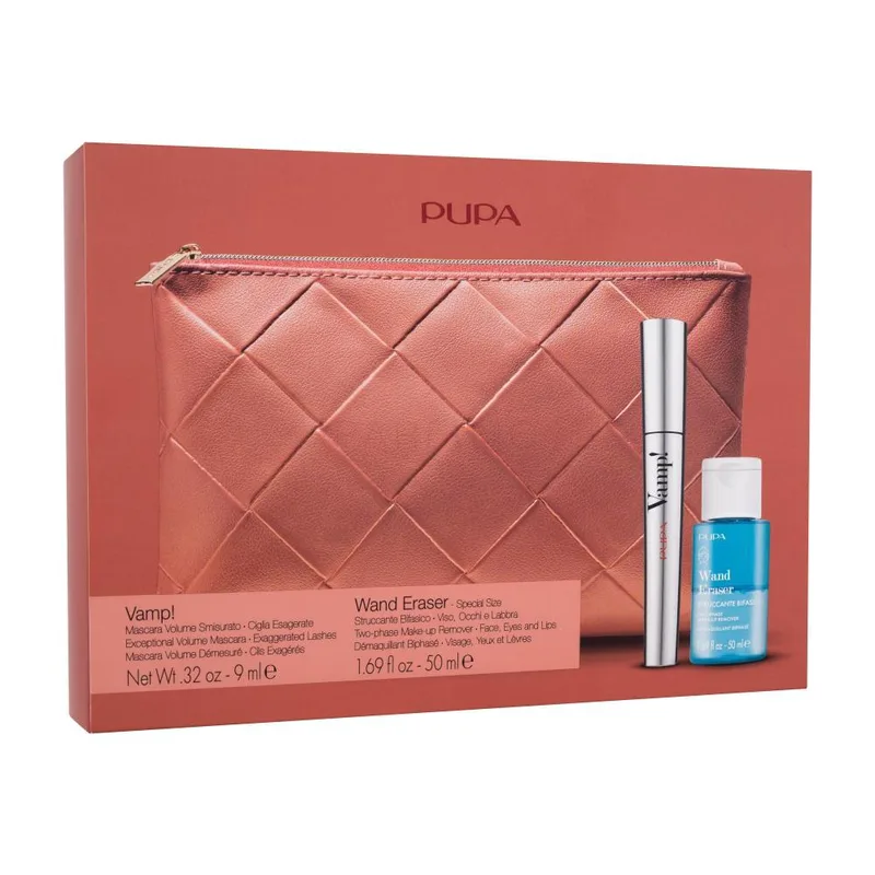 Pupa Vamp! Kit (Mascara 9ml, Make-Up Remover 50ml & Handy Bag)